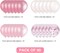 Pink and White Balloons, Pink Confetti Balloons White Balloons Total 90 pcs Latex Party Balloons for Hen Party Wedding Baby Shower Birthday Party Decoration